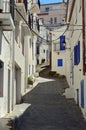 Blue and White Street Cadaques, Catalonia Spain 